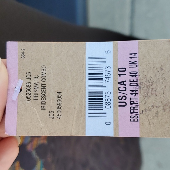 RACHEL Rachel Roy Dress NWT prismatic iridescent rainbow floral - Picture 4 of 4